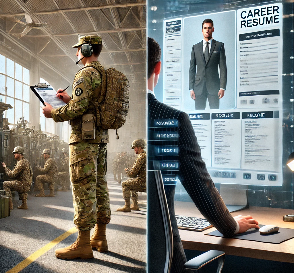 Military-to-Civilian Resume Builder for Veterans.